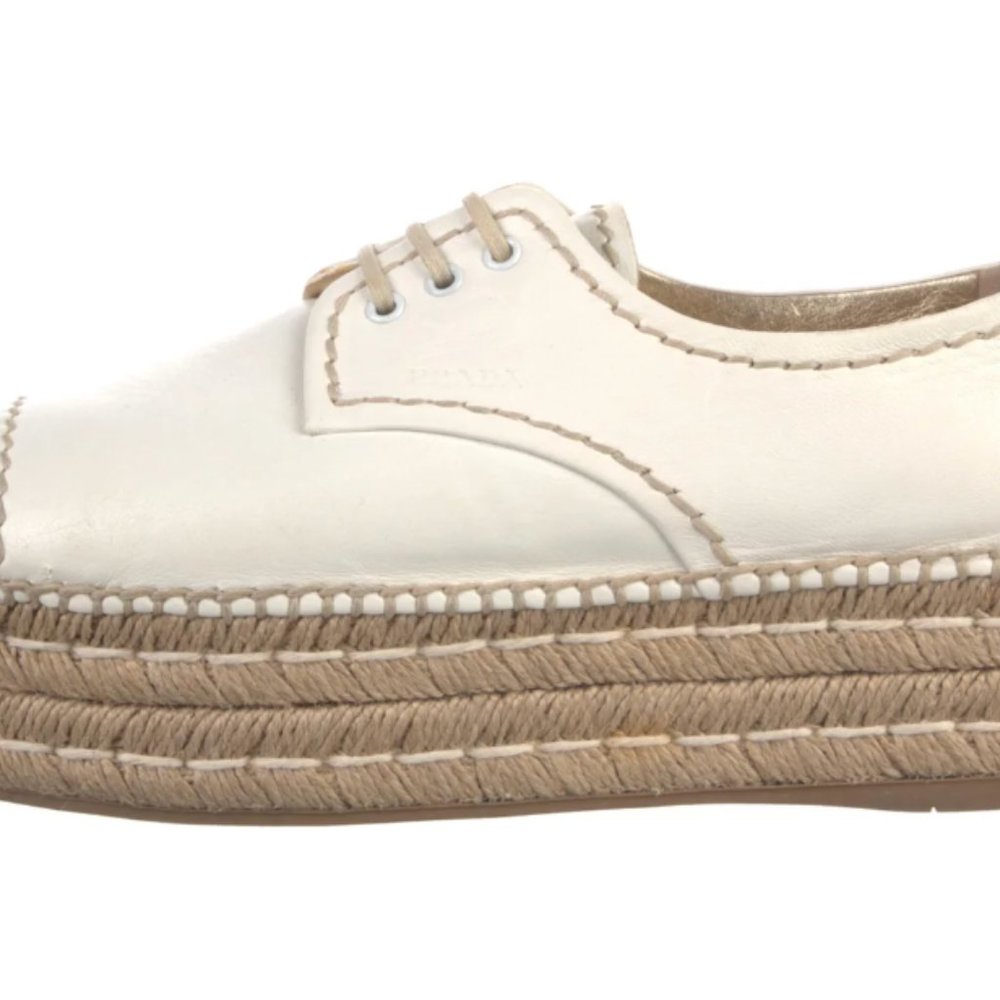 Prada Platform Espradrille Sneaker Sz 8.5